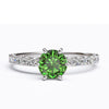 varitsa-jewellers - Solitaire Gold Engagement with 0.69ct Brilliant Cut Emerald- 01SG06E